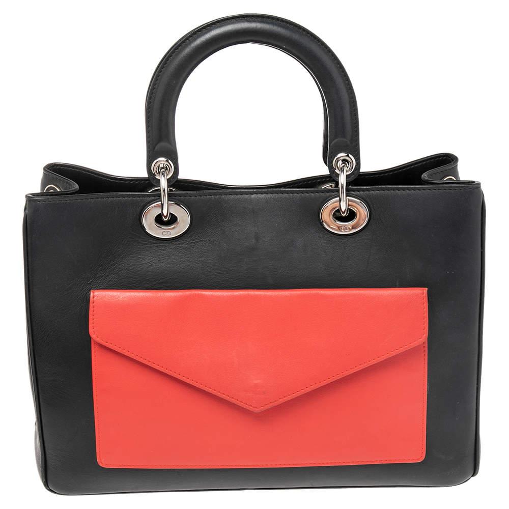 The Lady Dior tote is a Dior creation that has gained recognition worldwide and is today a coveted bag that every fashionista craves to possess. This tricolored tote has been crafted from leather and it carries flap pockets both on the front and