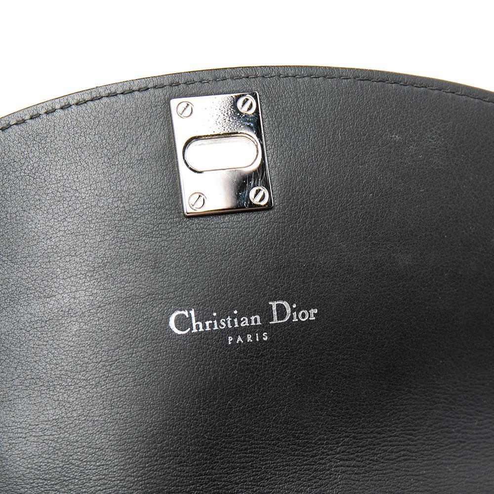 Dior Tri Color Leather Large Twist Chain Clutch 5