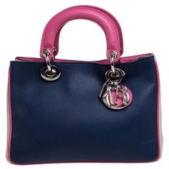 Dior Tri Color Leather Mini Diorissimo Tote