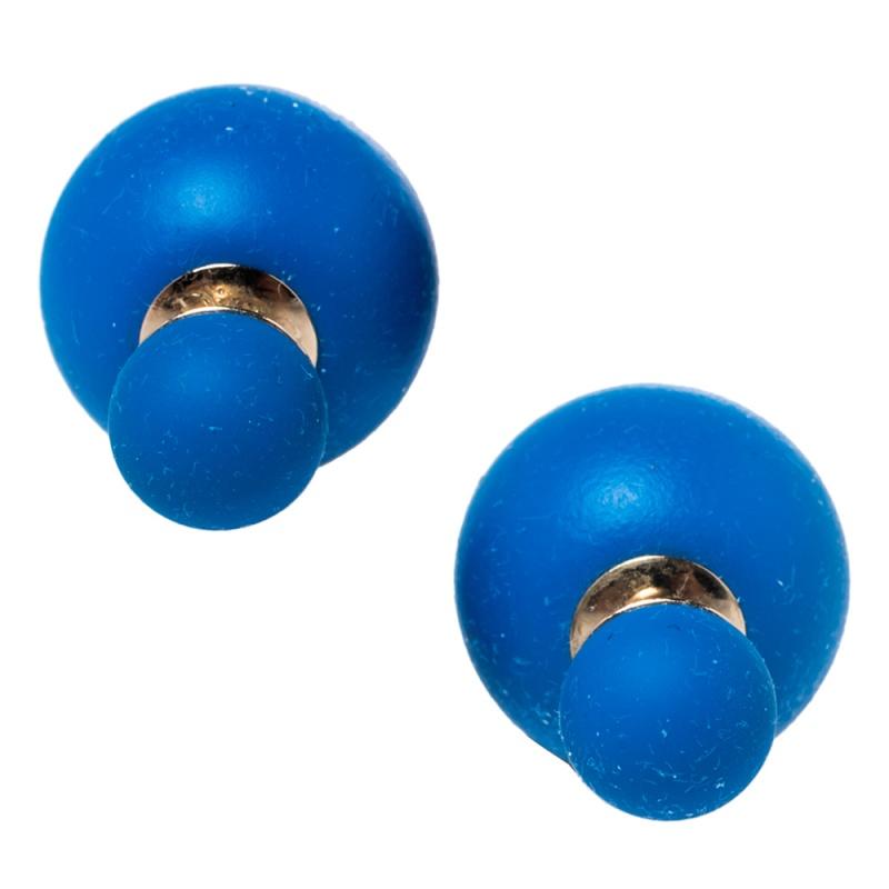 dior tribales earrings blue