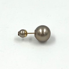 DIOR Tribales Bronze Pearl Stud Earrings