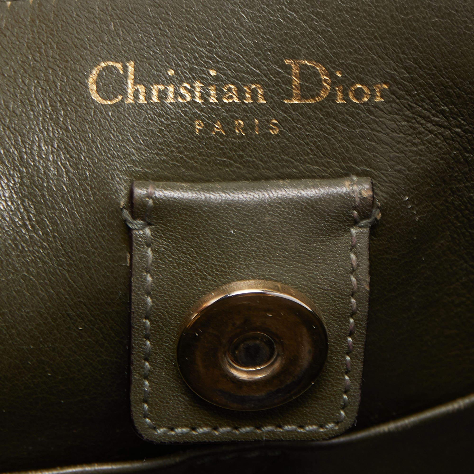 Dior Tricolor Leather Large Diorissimo Shopper Tote 12