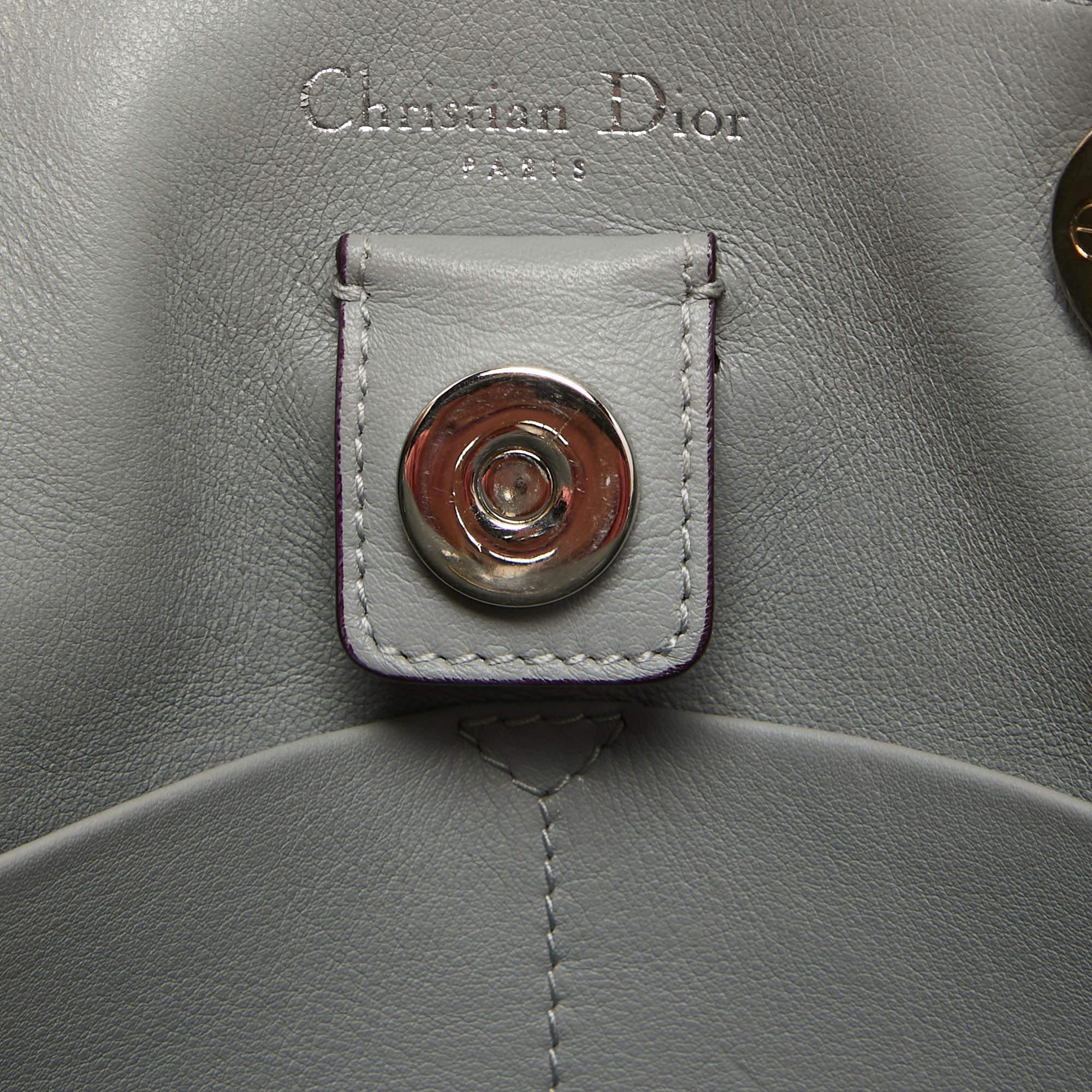 Women's Dior Tricolor Leather Medium Diorissimo Tote For Sale