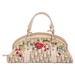 Dior Trotter Diorissimo Bowlingtasche mit Blumenmuster