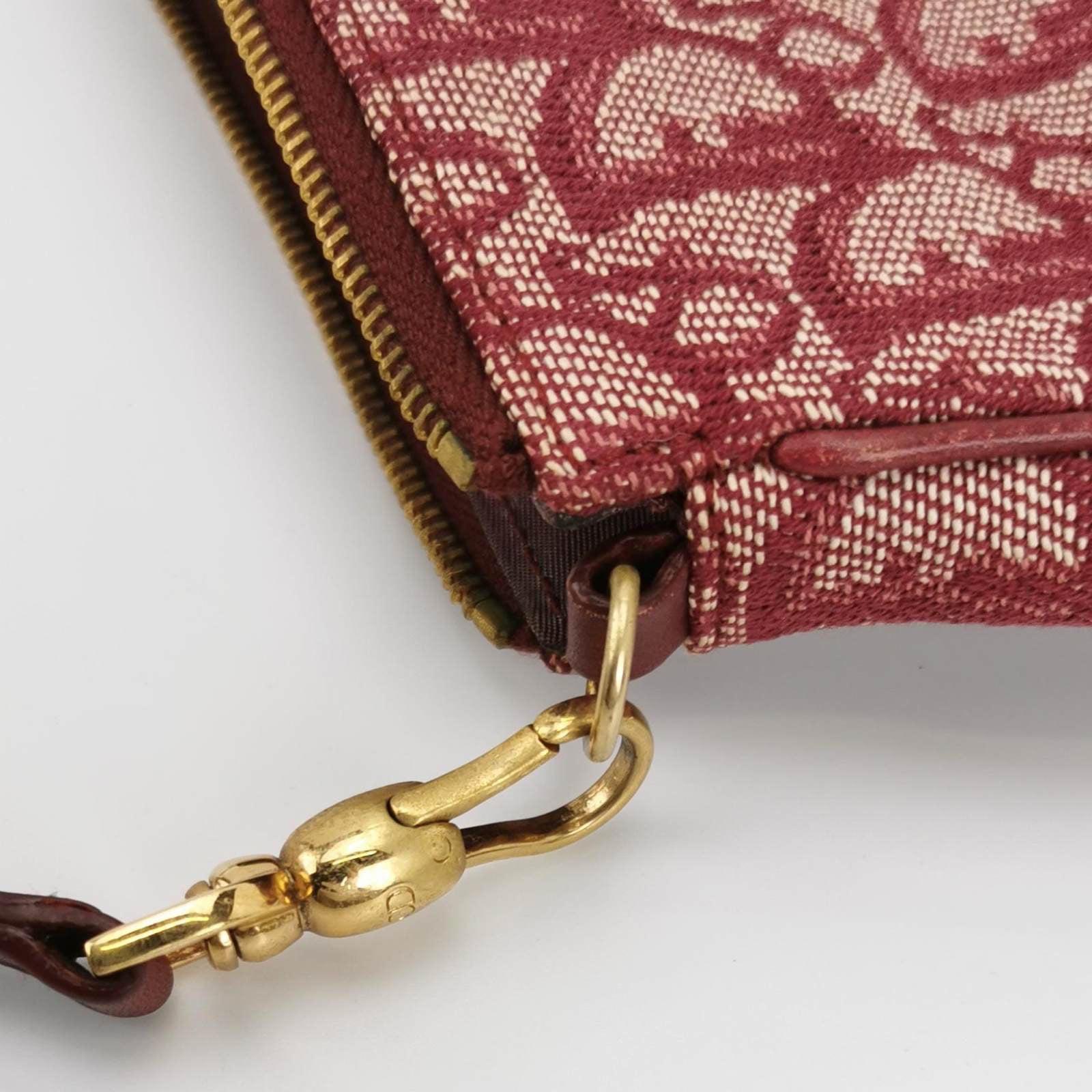 Dior Trotter Mini Saddle bag Burgundy Red Oblique 6