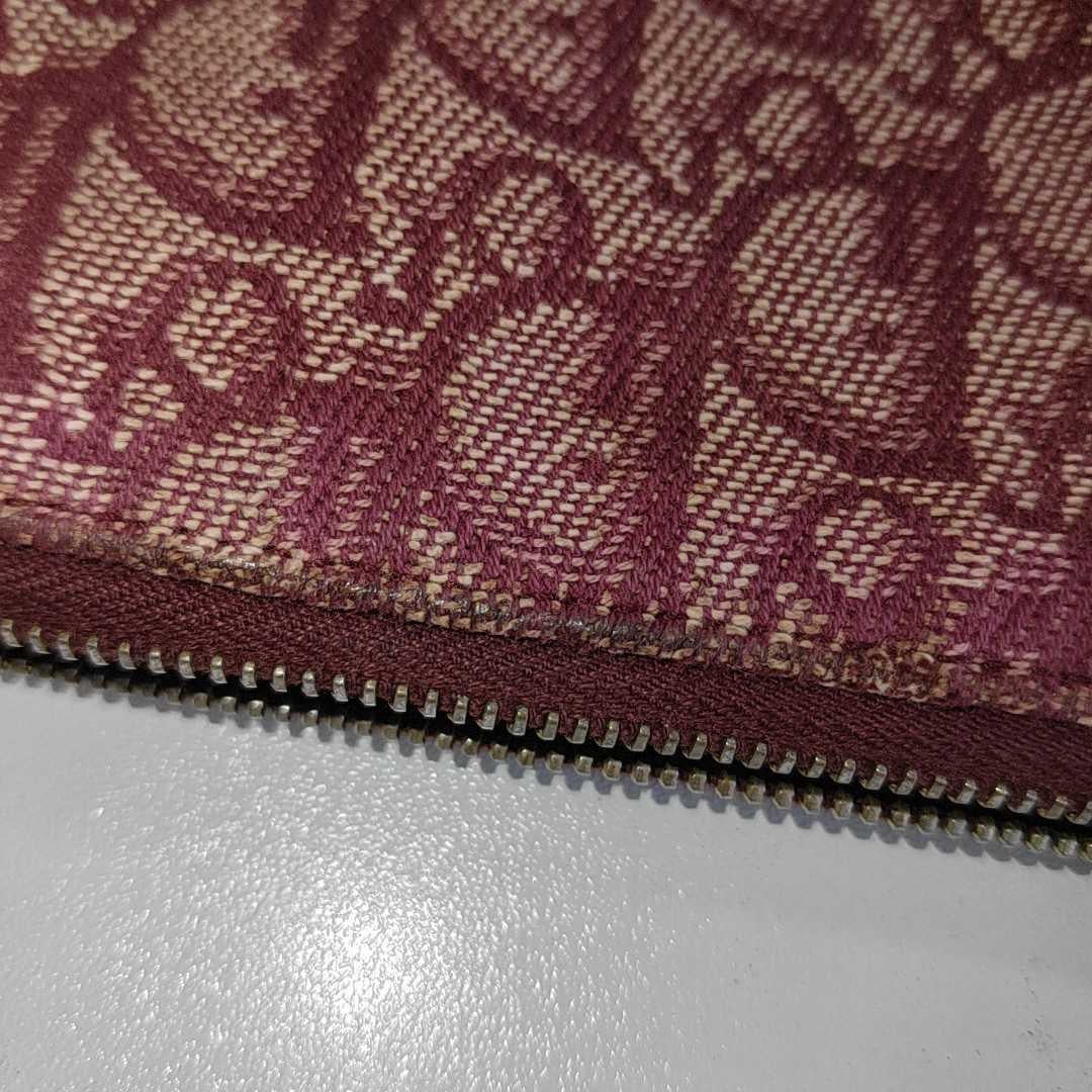Dior Trotter Mini Saddle bag Burgundy Red Oblique 6