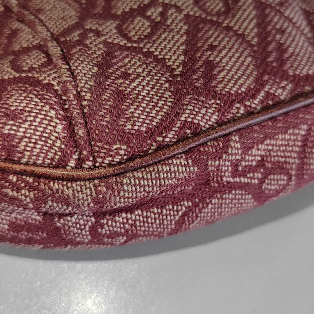 Dior Trotter Mini Saddle bag Burgundy Red Oblique 8