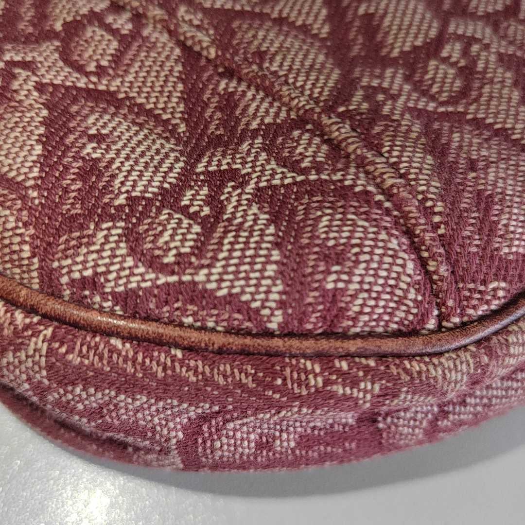 Dior Trotter Mini Saddle bag Burgundy Red Oblique 9