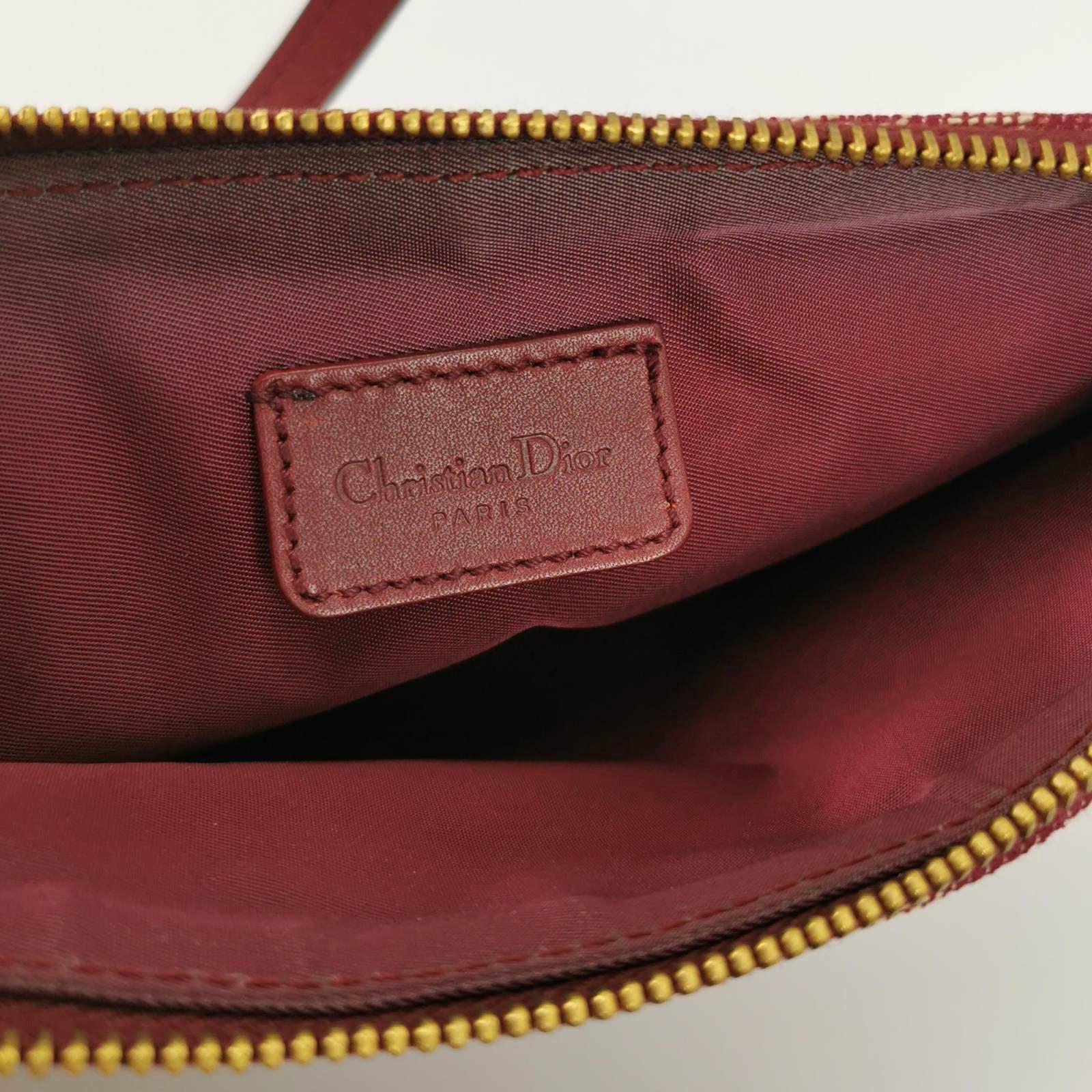 Dior Trotter Mini Saddle bag Burgundy Red Oblique 3