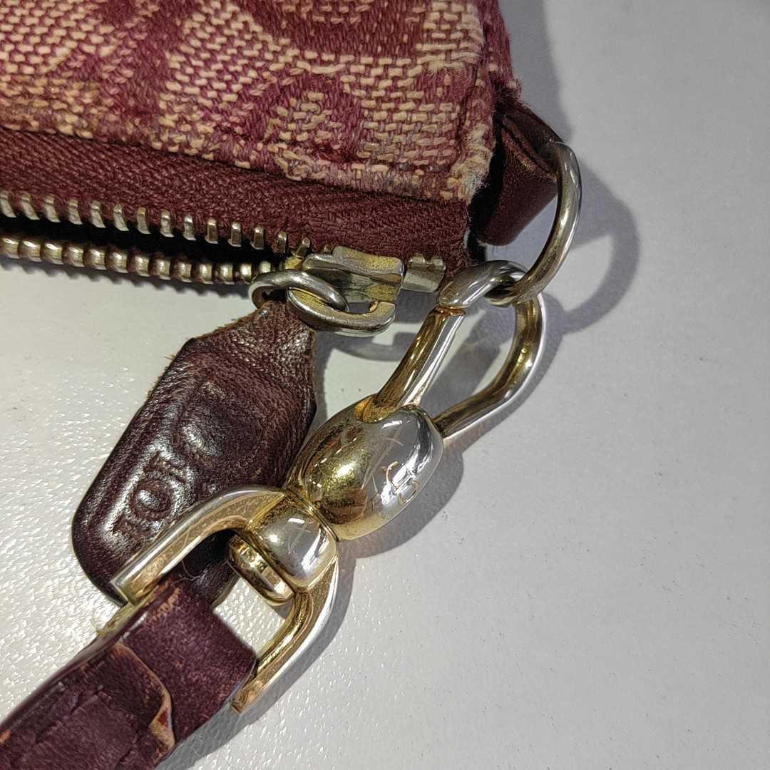 Dior Trotter Mini Saddle bag Burgundy Red Oblique 3