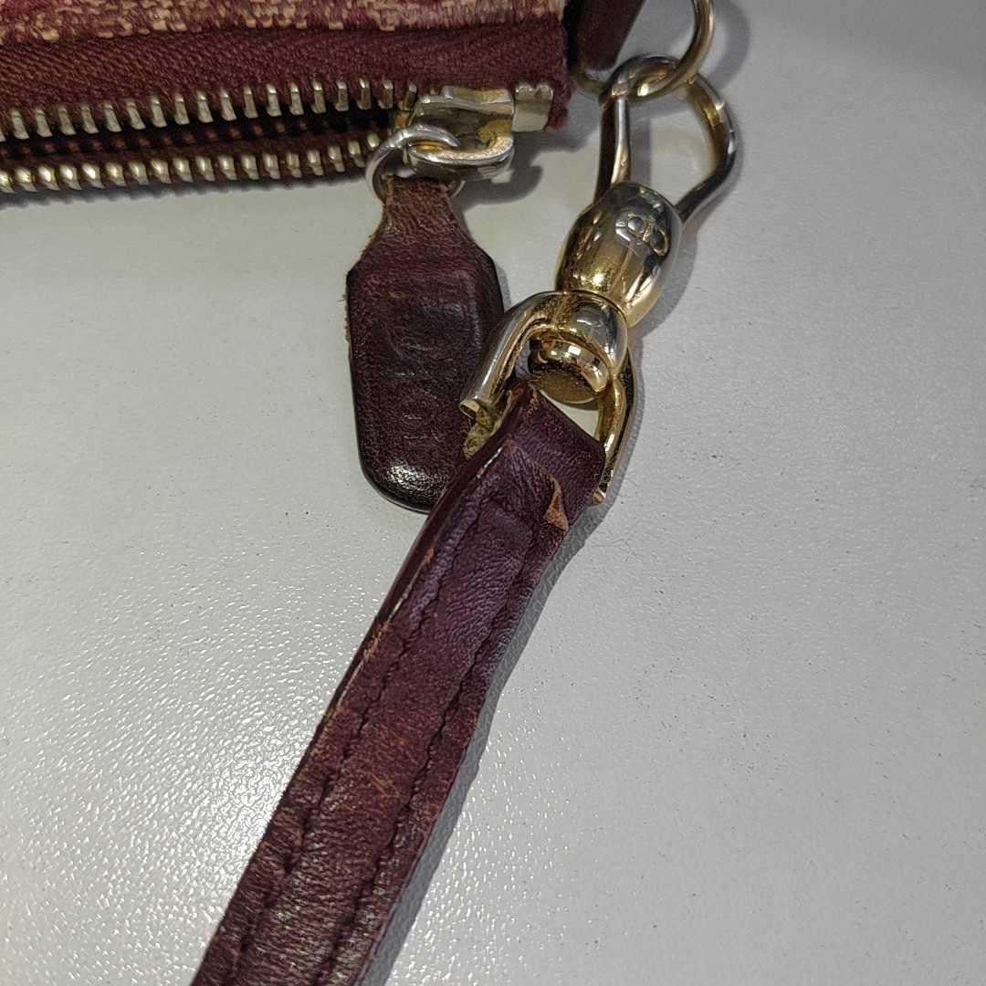 Dior Trotter Mini Saddle bag Burgundy Red Oblique 4