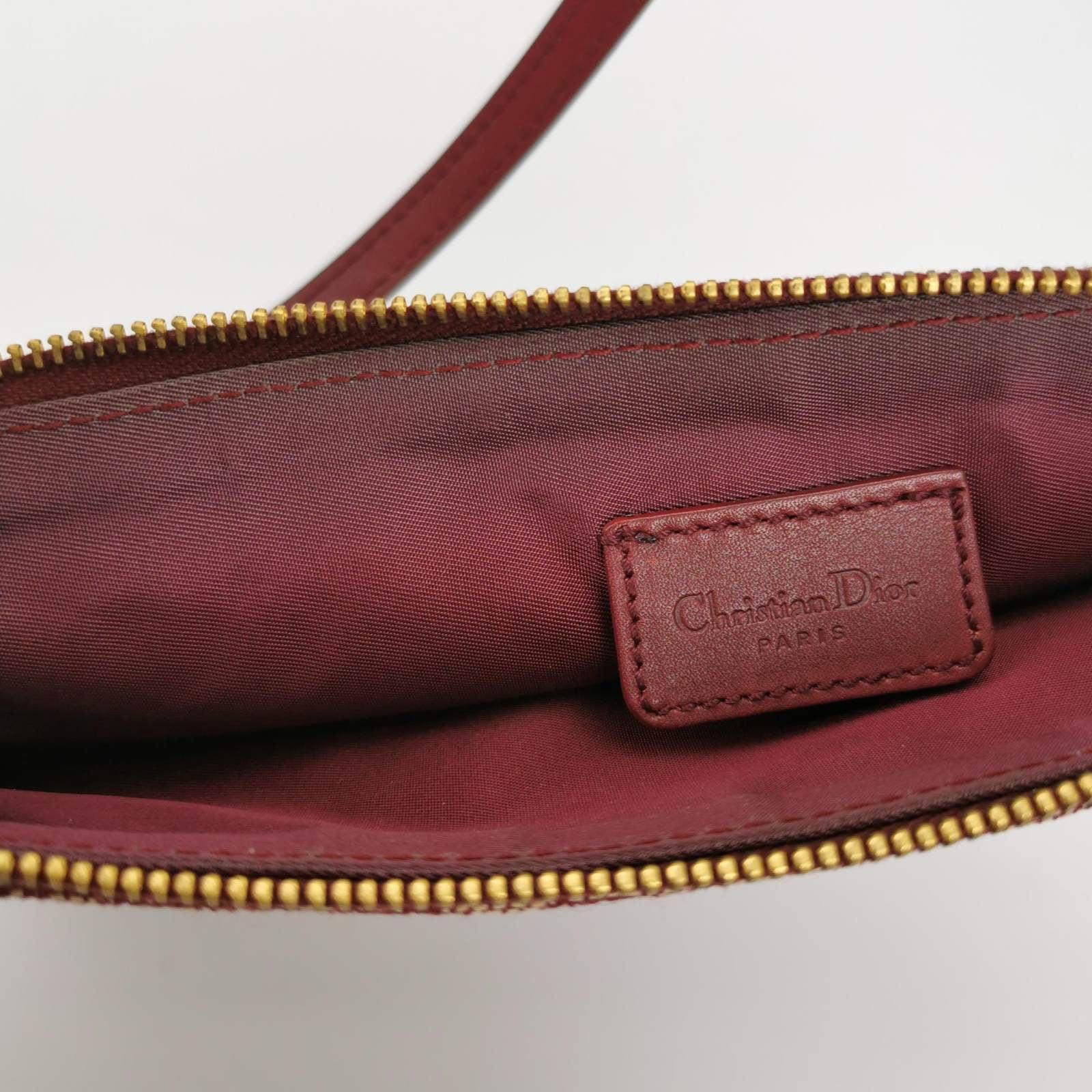 Dior Trotter Mini Saddle bag Burgundy Red Oblique 5