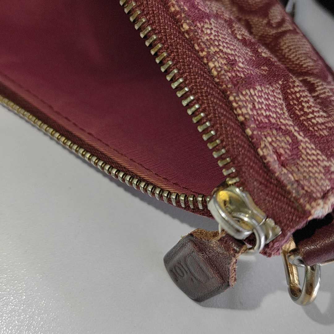 Dior Trotter Mini Saddle bag Burgundy Red Oblique 5