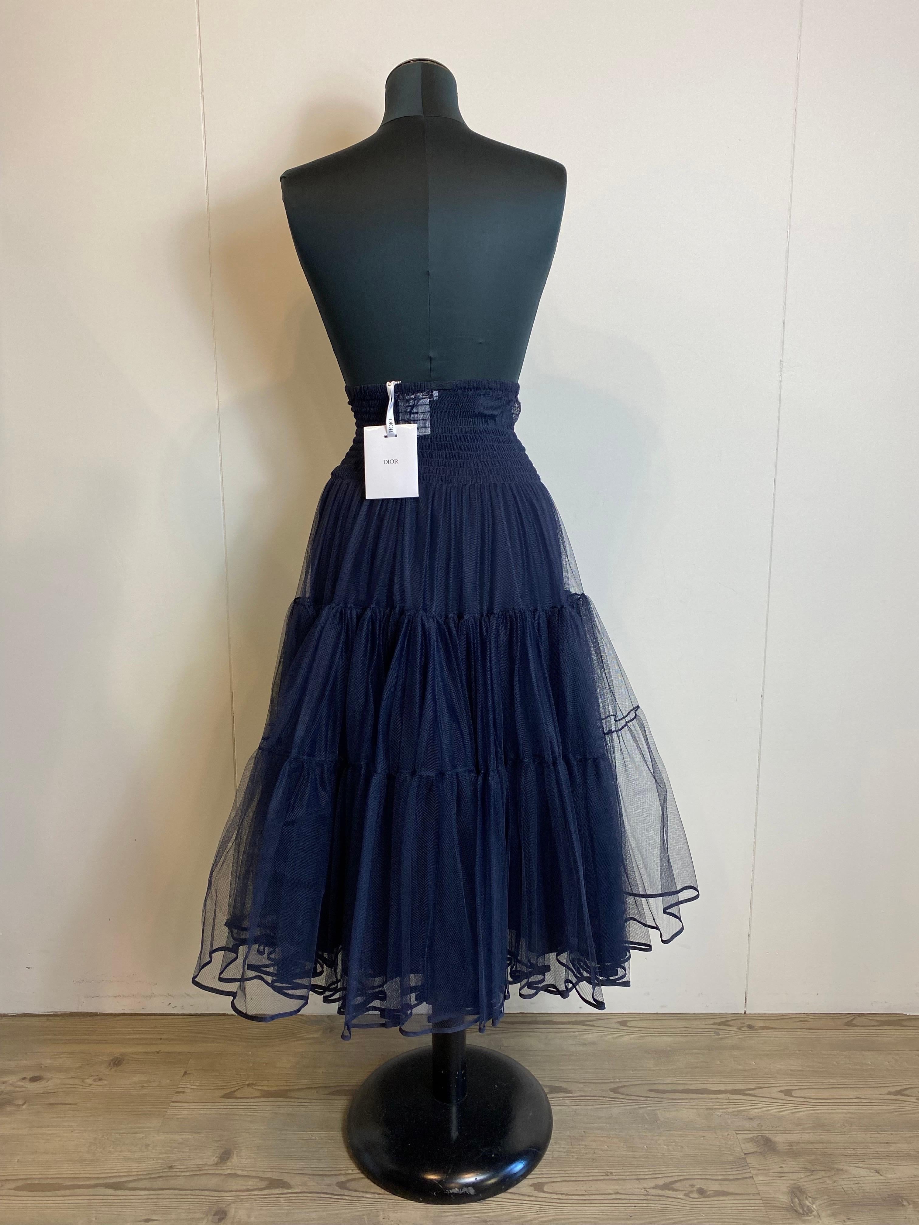 Dior tulle skirt In New Condition For Sale In Carnate, IT