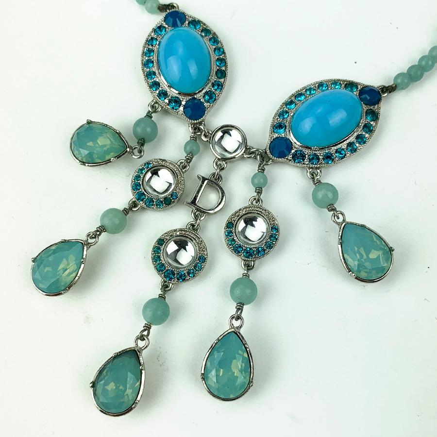 vintage dior turquoise necklace