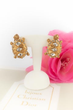 Dior turtle earrings