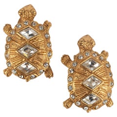Dior turtle earrings
