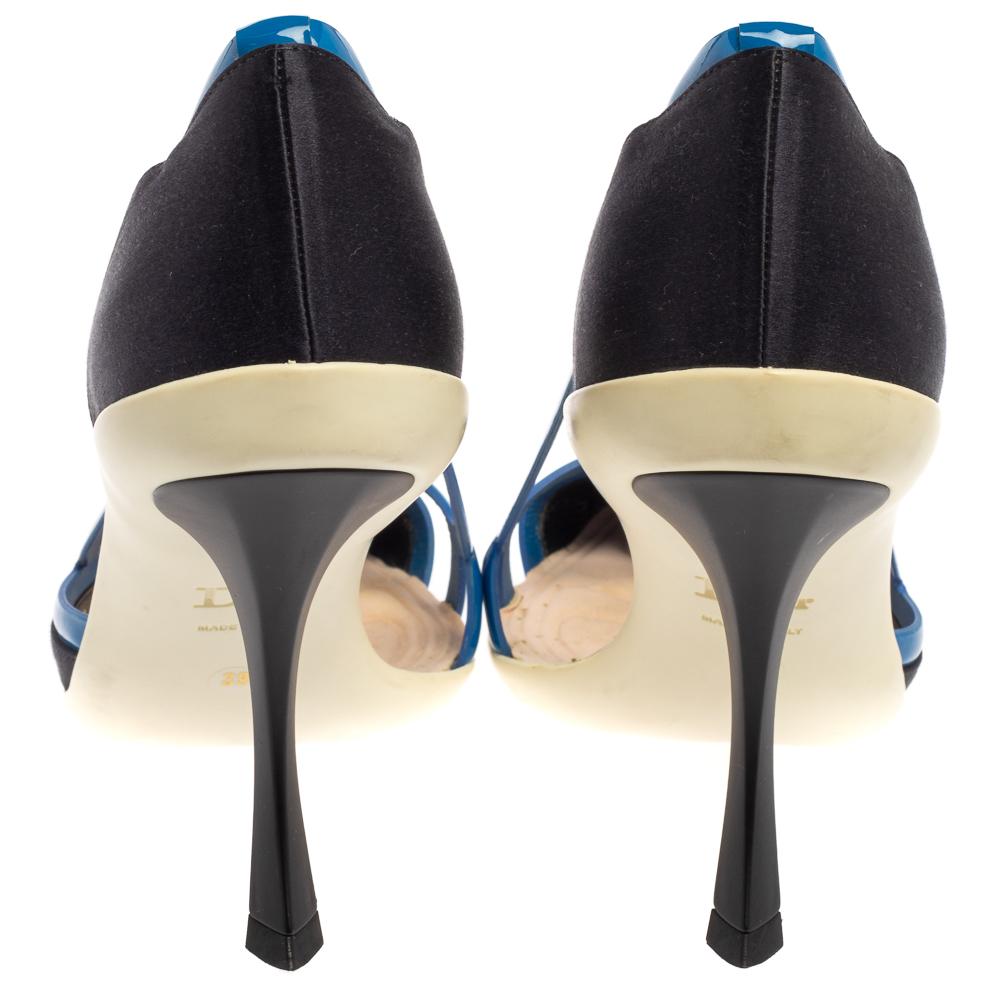 dior heels blue