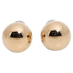 Dior Two Tone Mise En Dior Tribales Stud Earrings