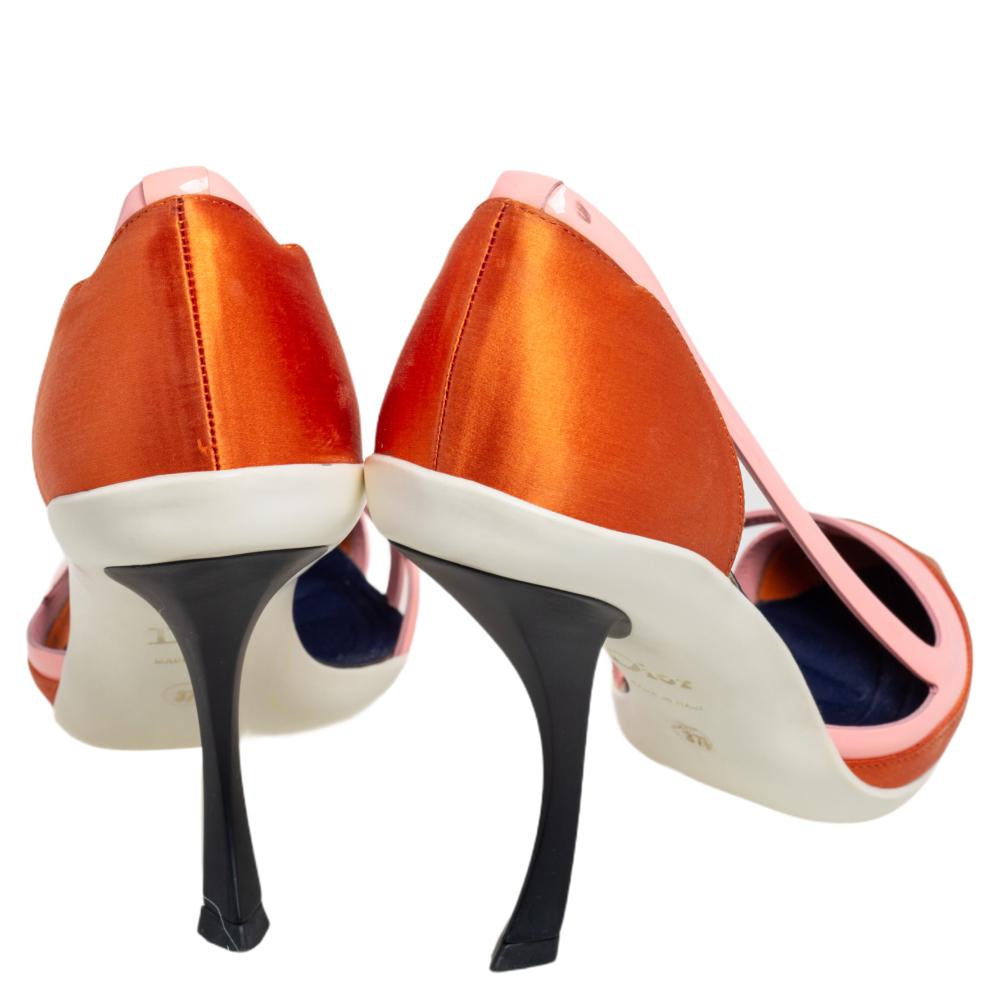 dior orange heels