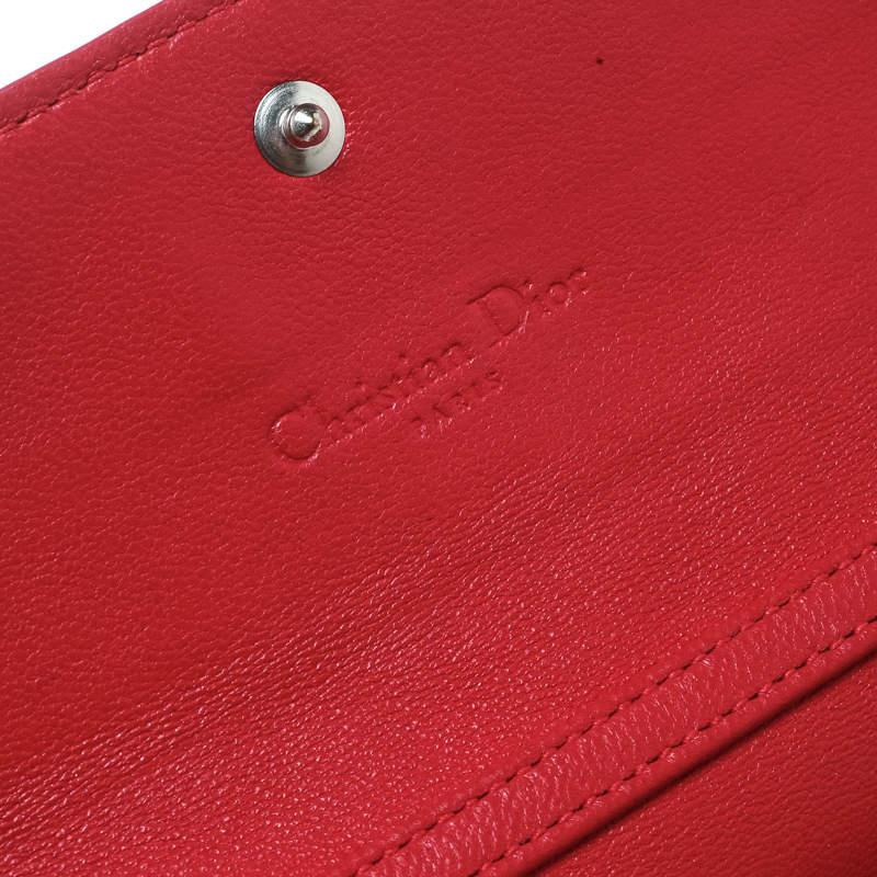 Dior Two Tone Pink Cannage Leather Lady Dior Rendez-Vous Wallet 3