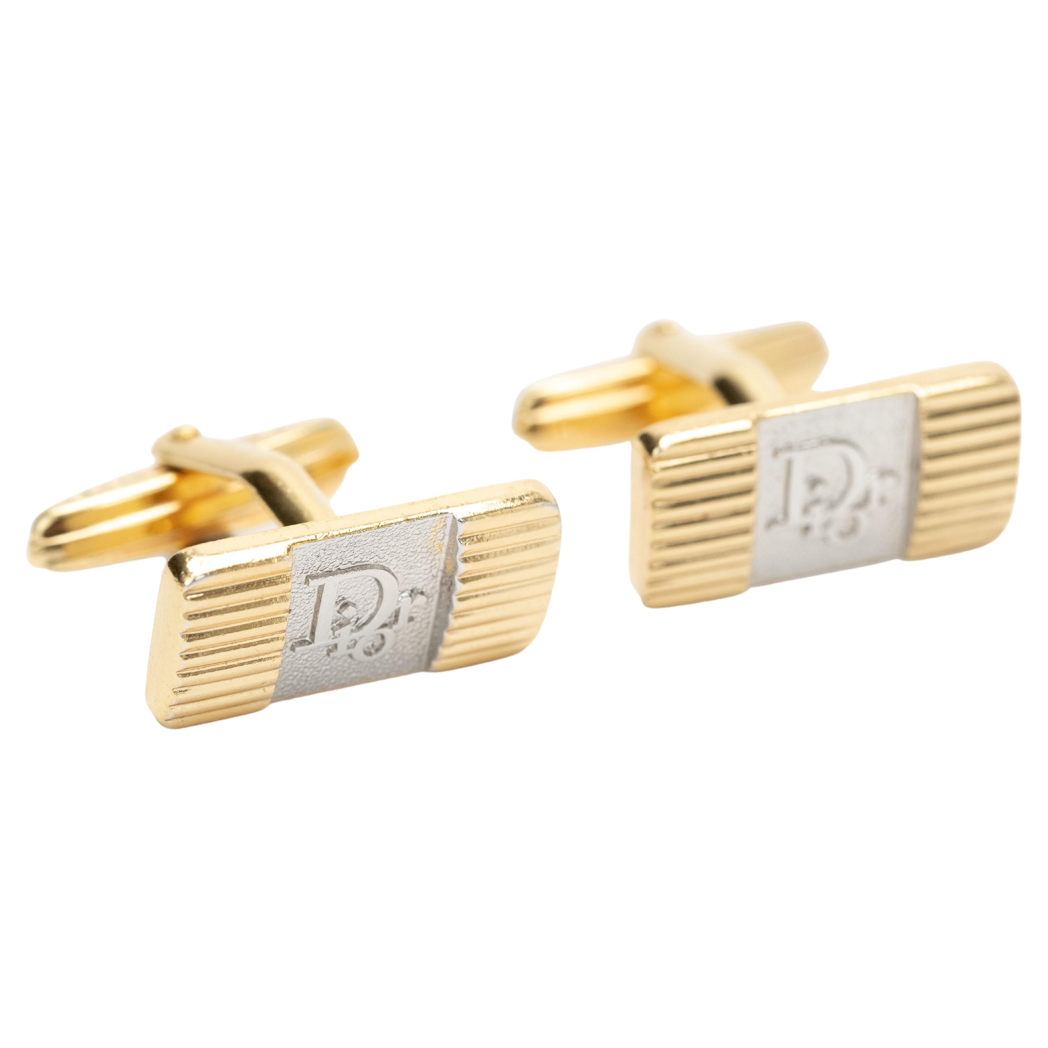 Christian Dior Gold Ribbon Bow Cufflinks at 1stDibs dior cufflinks