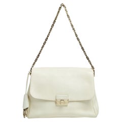 Dior Vanilla Leder Große Diorling Umhängetasche
