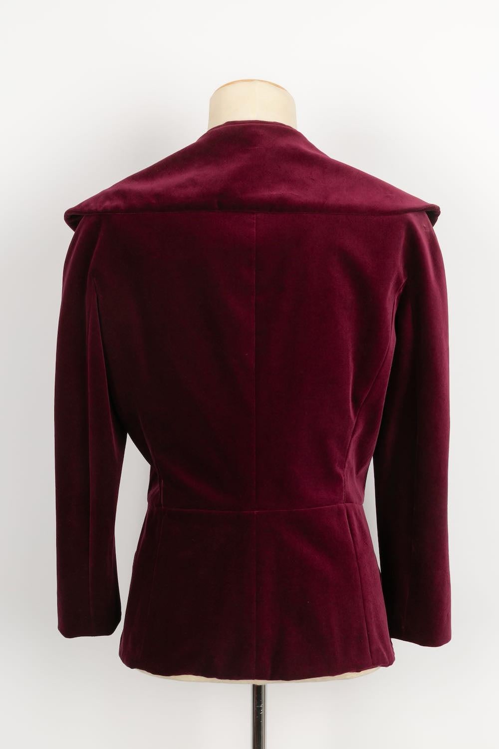 Dior Velvet Jacket Fall Winter, 2008 In Excellent Condition For Sale In SAINT-OUEN-SUR-SEINE, FR