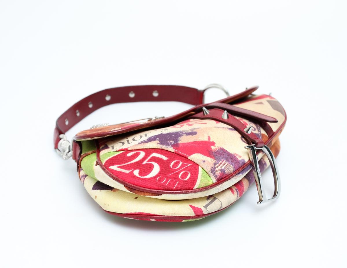 Christian Dior Victim Embellished Saddle Bag For Sale 4