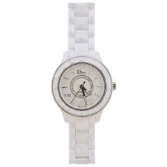 Dior VIII Automatic Diamond White Ceramic Watch CD1245E3C003
