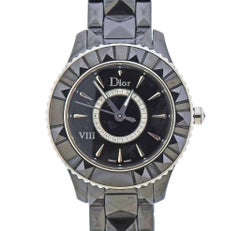 Dior VIII Black Ceramic Diamond Watch CD1231E0C002
