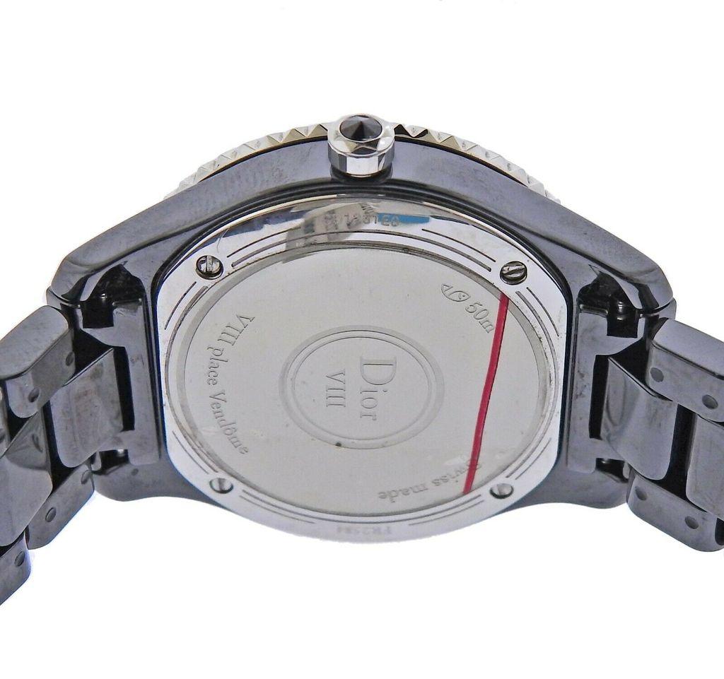 dior black ceramic watch