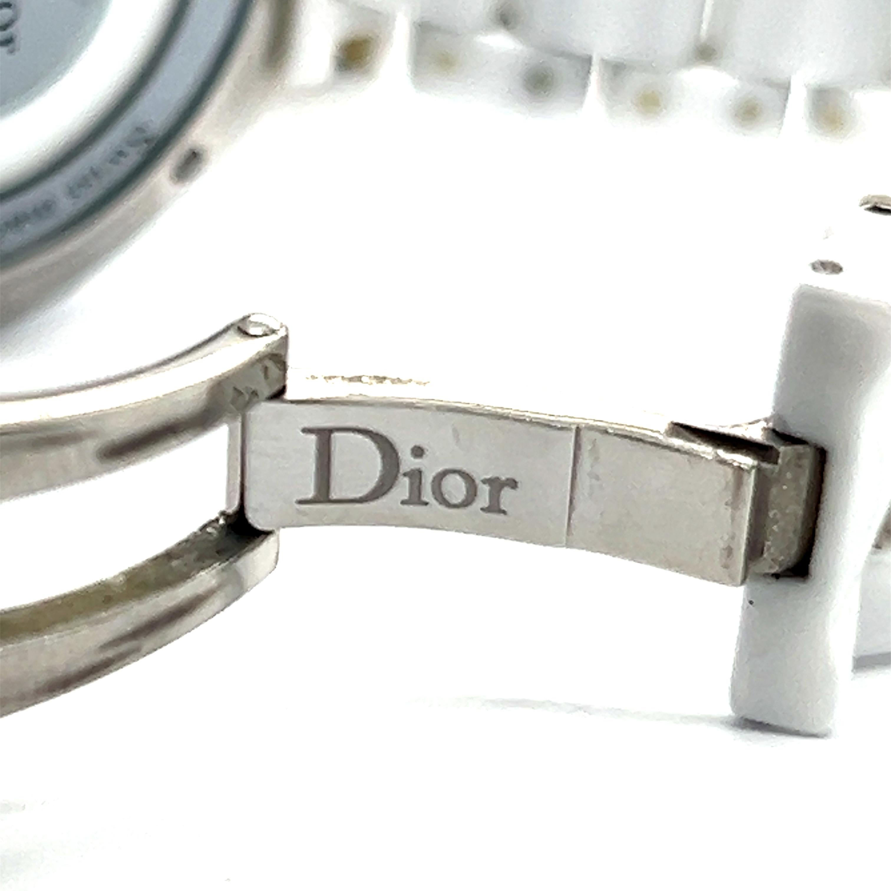 Dior VIII Ceramic Automatic Watch with Diamonds For Sale 2