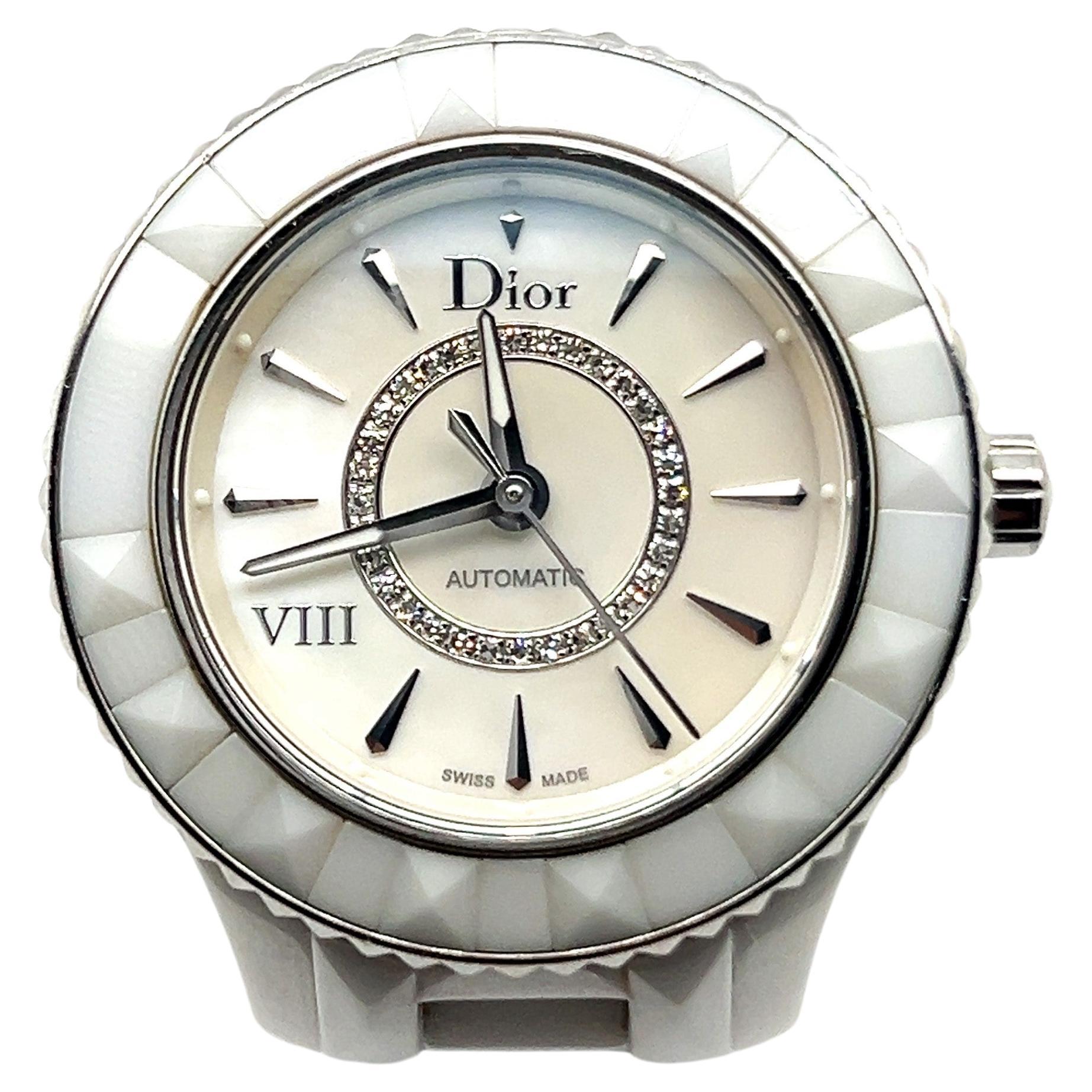 Dior VIII Keramik-Automatikuhr mit Diamanten