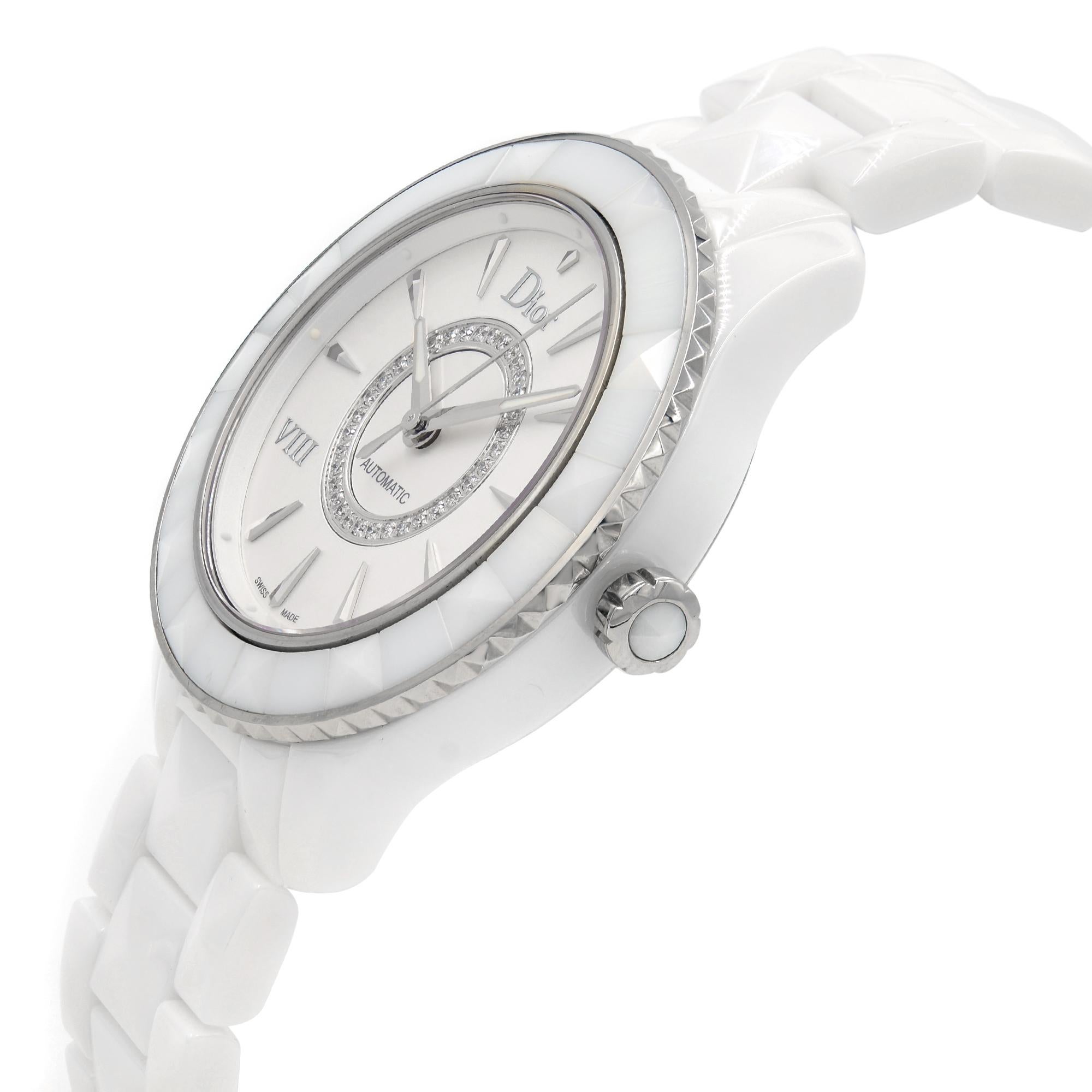 montre dior femme ceramique blanche