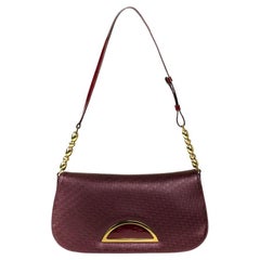 DIOR, Vintage Bag in burgundy leather