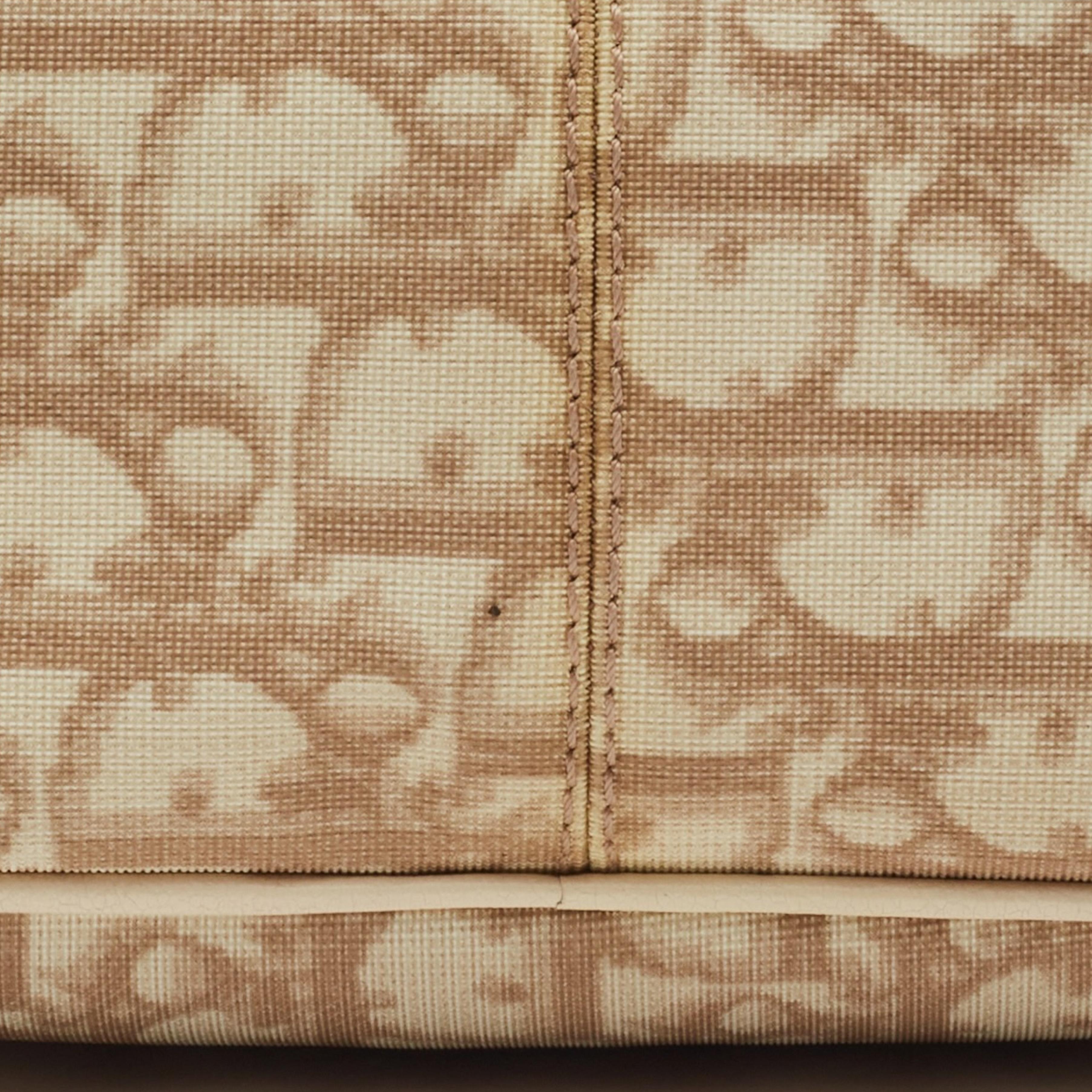 Dior Vintage Beige Flower Trotter Oblique Monogram Side Bag (2004) 4