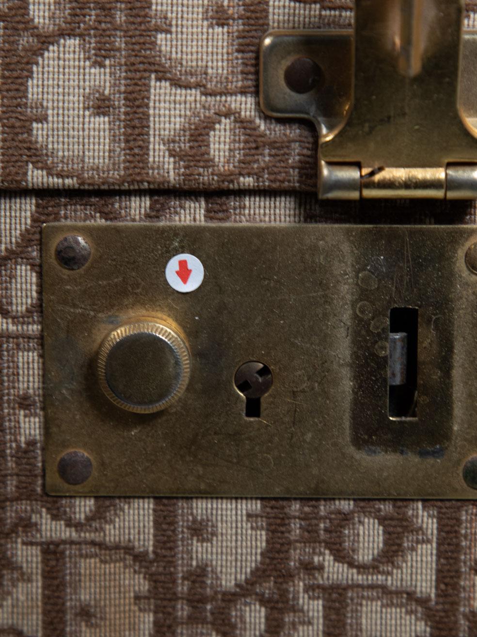 Dior Vintage Beige Oblique Travel Trunk 3
