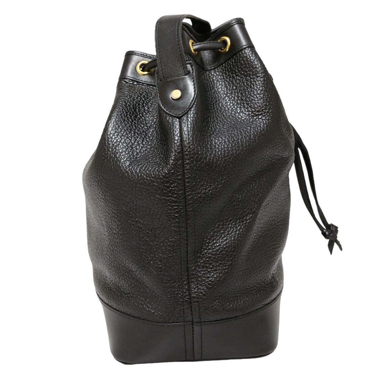 Black DIOR vintage black bucket bag For Sale