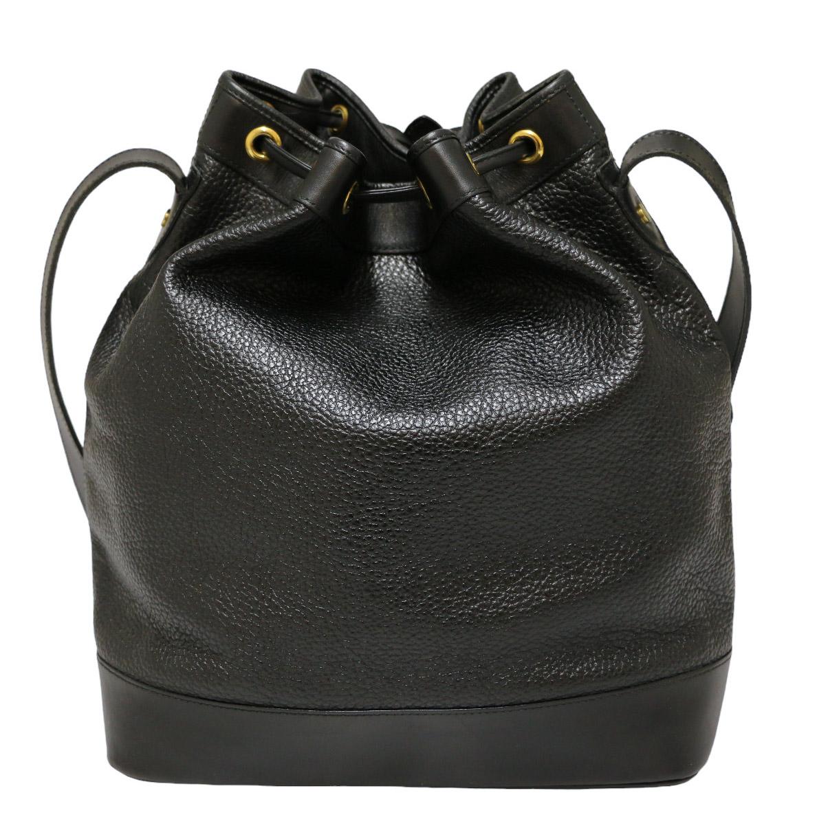 DIOR vintage black bucket bag In Good Condition For Sale In Paris, FR