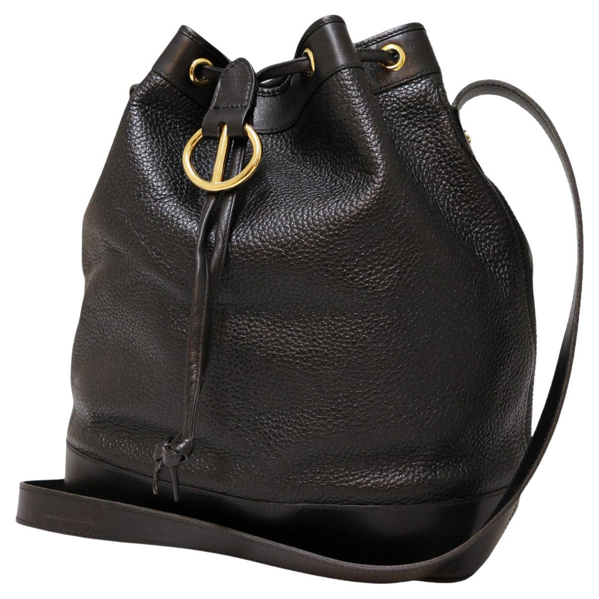 DIOR vintage black bucket bag For Sale