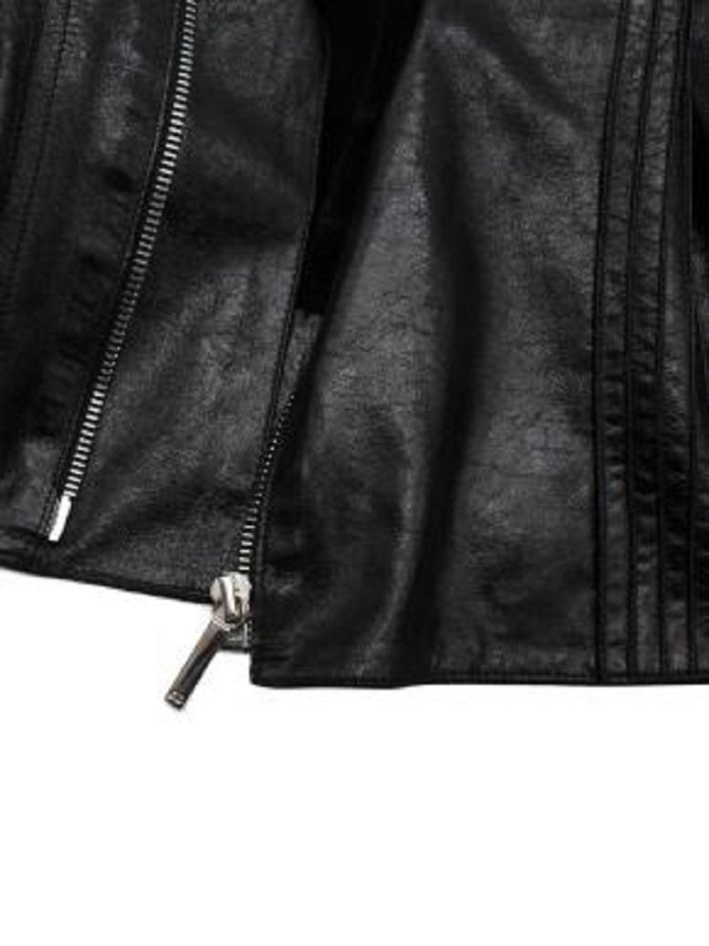 Women's Dior Vintage Boutique Black Leather Jacket For Sale