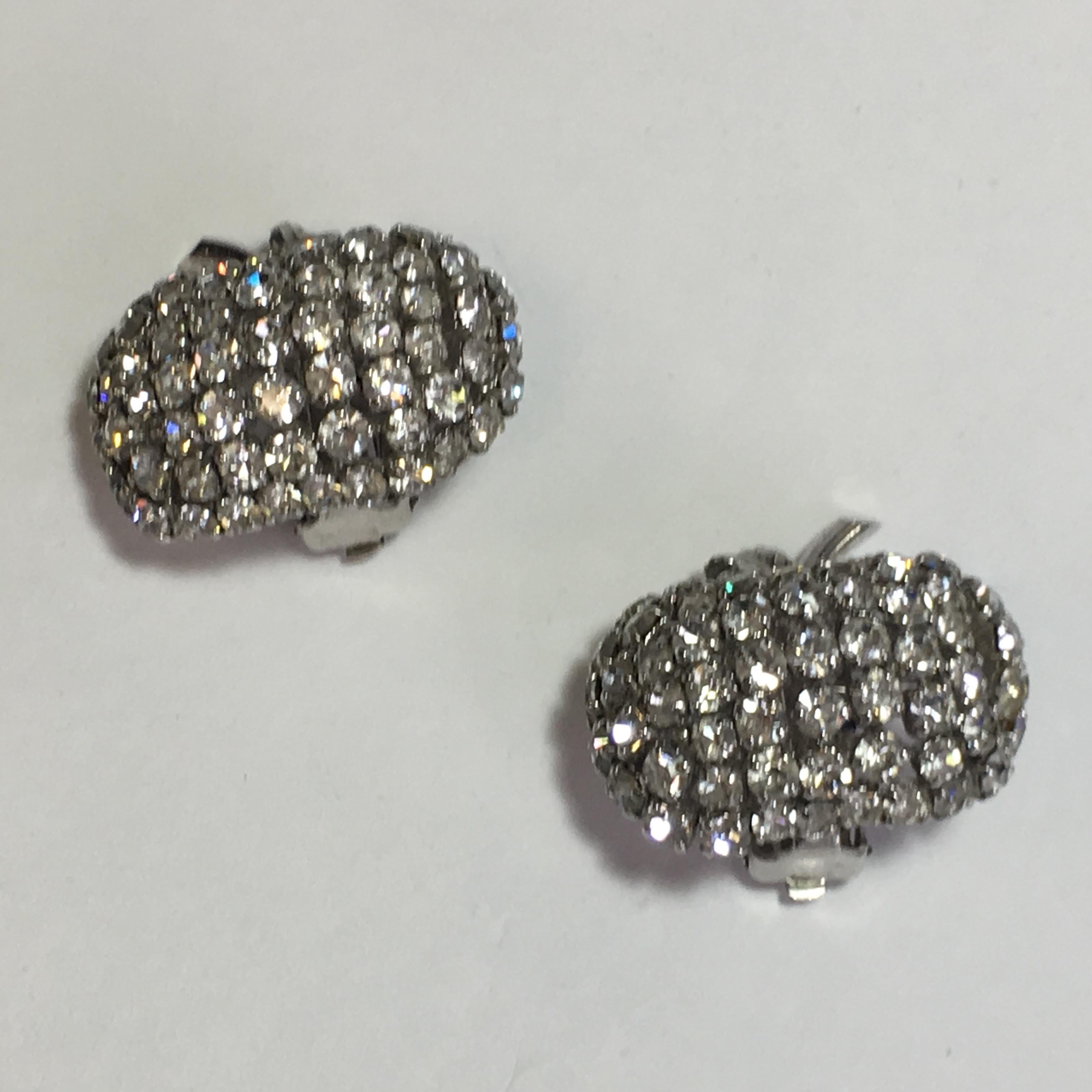 Dior Vintage Brooch And Clip Earrings Set 2