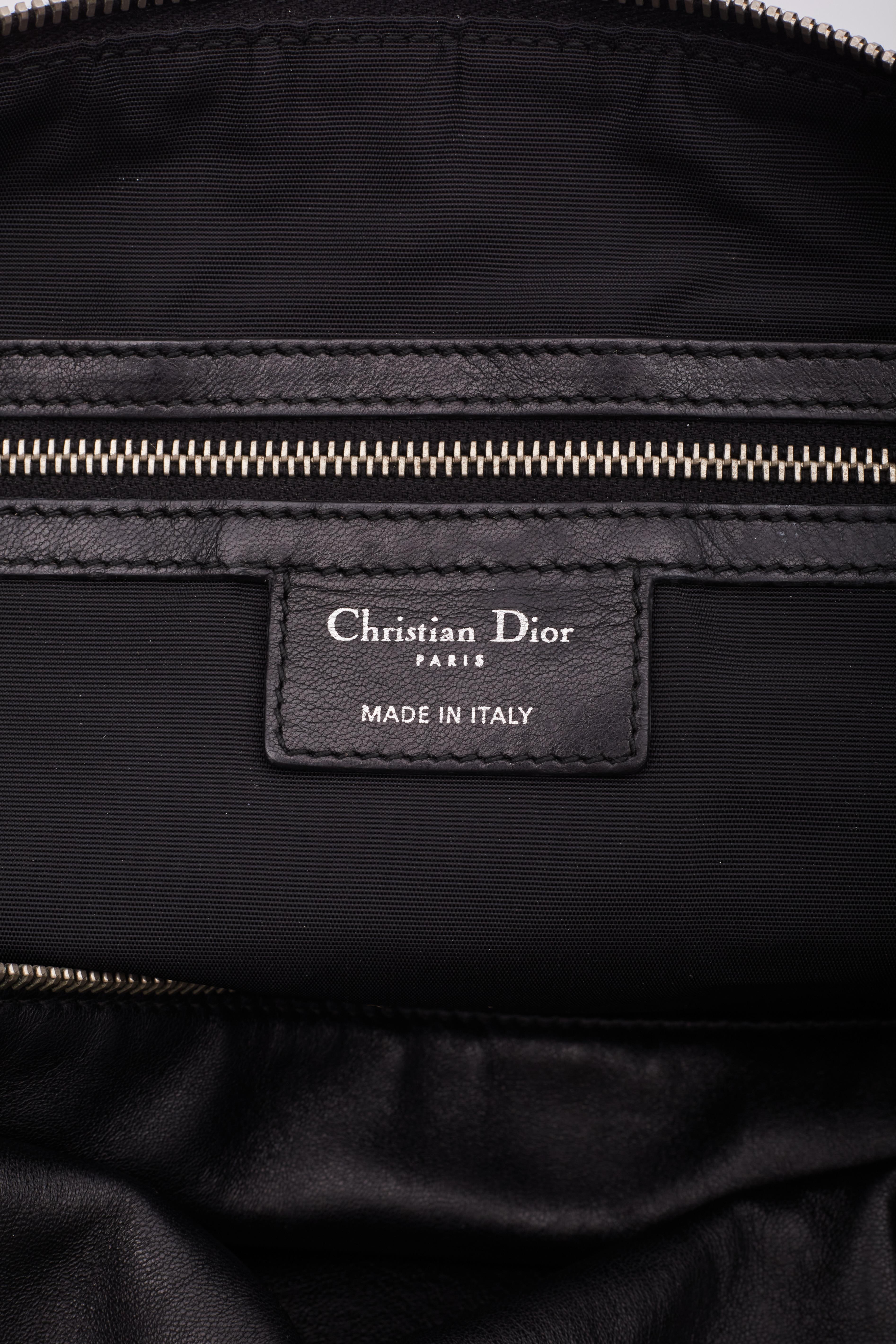 Borsa Dior Vintage Cannage in pelle nera Granville Grande in vendita 5