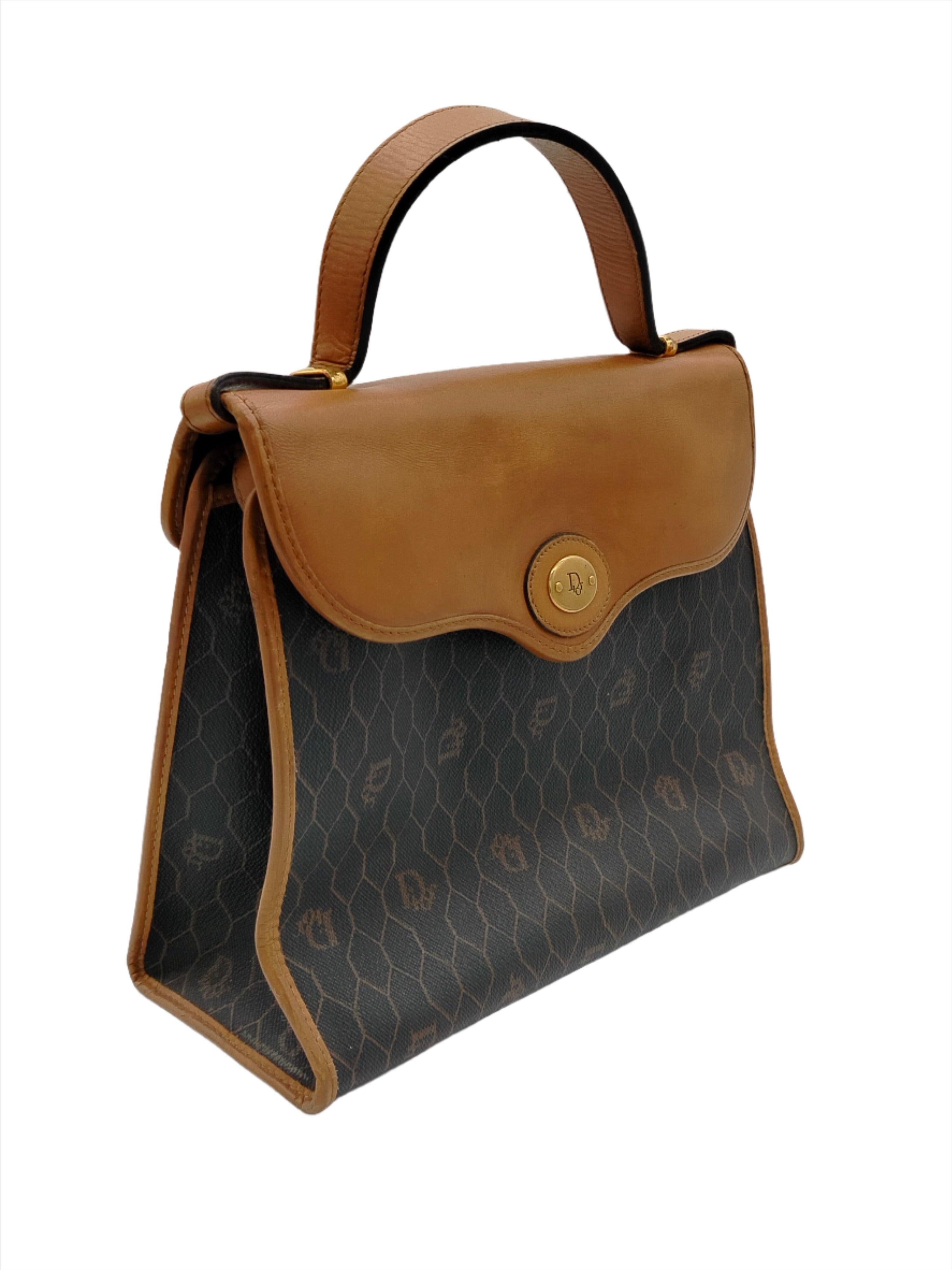 Brown Dior Vintage Crossbody Bag by Mark Bohan - '80s For Sale