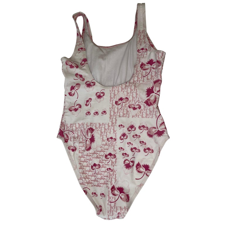 Dior Vintage Diorissimo Bathing Suit Pink One Piece XL For Sale at ...