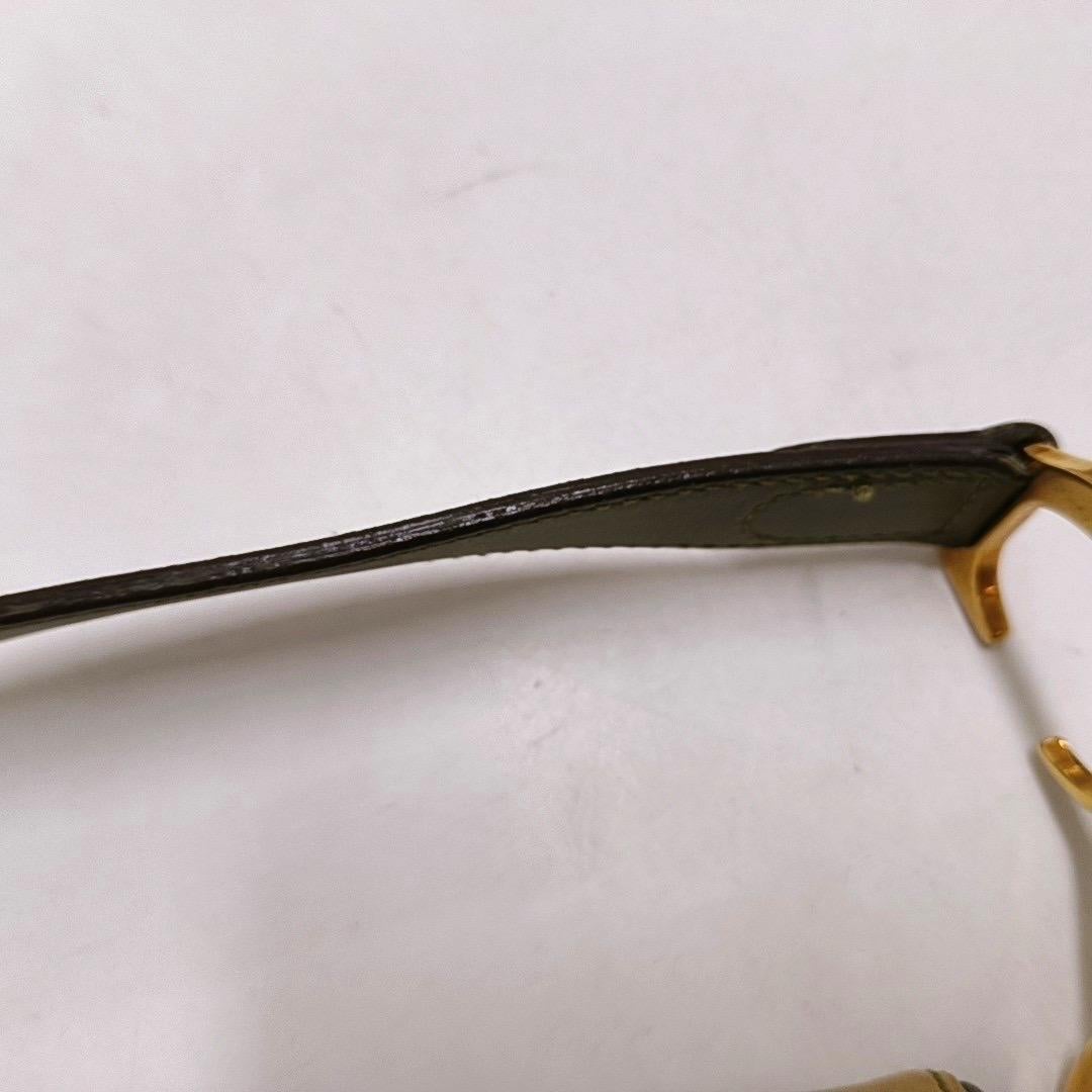 Dior Vintage Doppelter Sattel Grünes Leder Goldbeschläge im Angebot 7