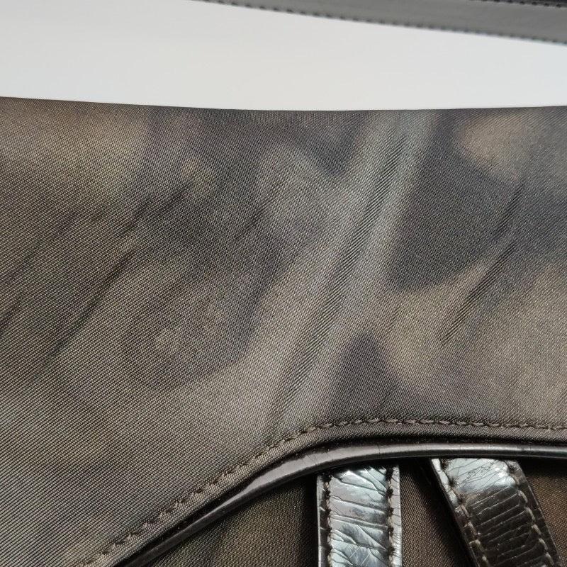 Dior Vintage Double Saddle Printed Nylon Shoulder Bag 7