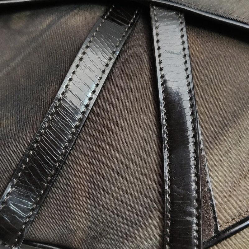Dior Vintage Double Saddle Printed Nylon Shoulder Bag 9