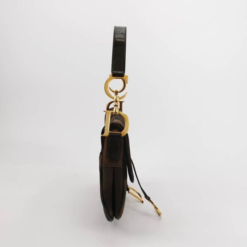 Dior Vintage Double Saddle Printed Nylon Shoulder Bag 1